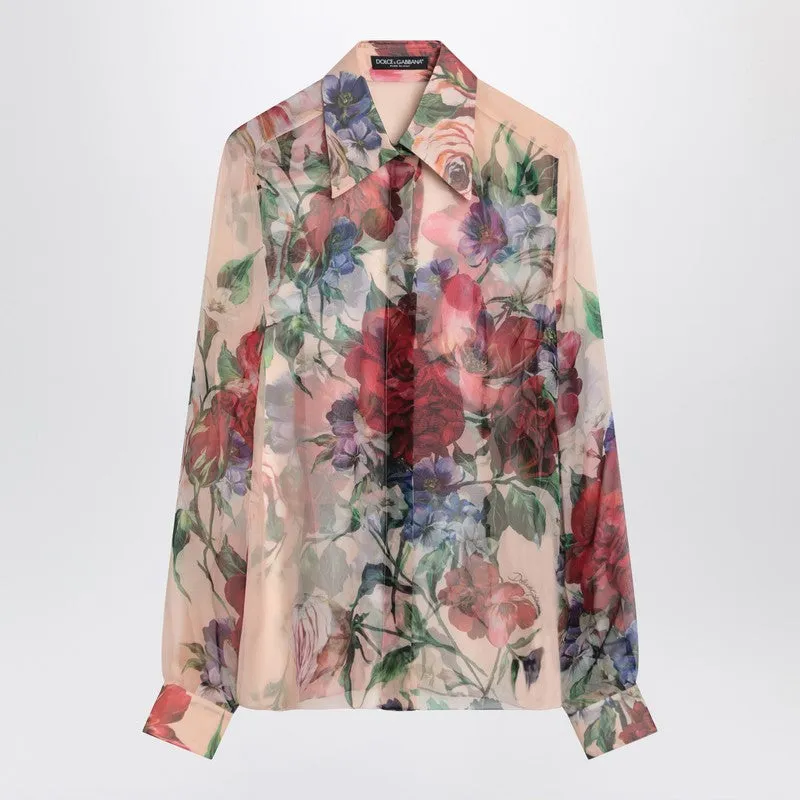 Dolce&Gabbana Floral-print silk shirt sold by Lord & Taylor