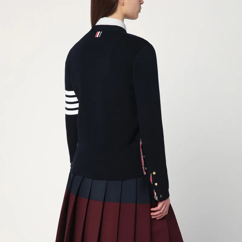 Navy blue wool cardigan sold by Lord & Taylor product image thumbnail 2