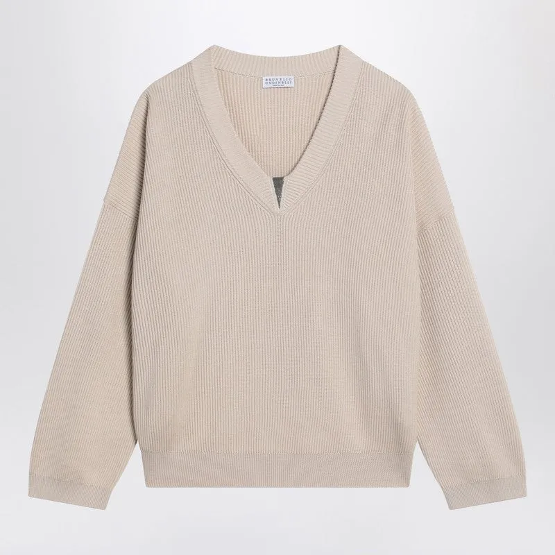 Butter-coloured cotton sweater sold by Lord & Taylor