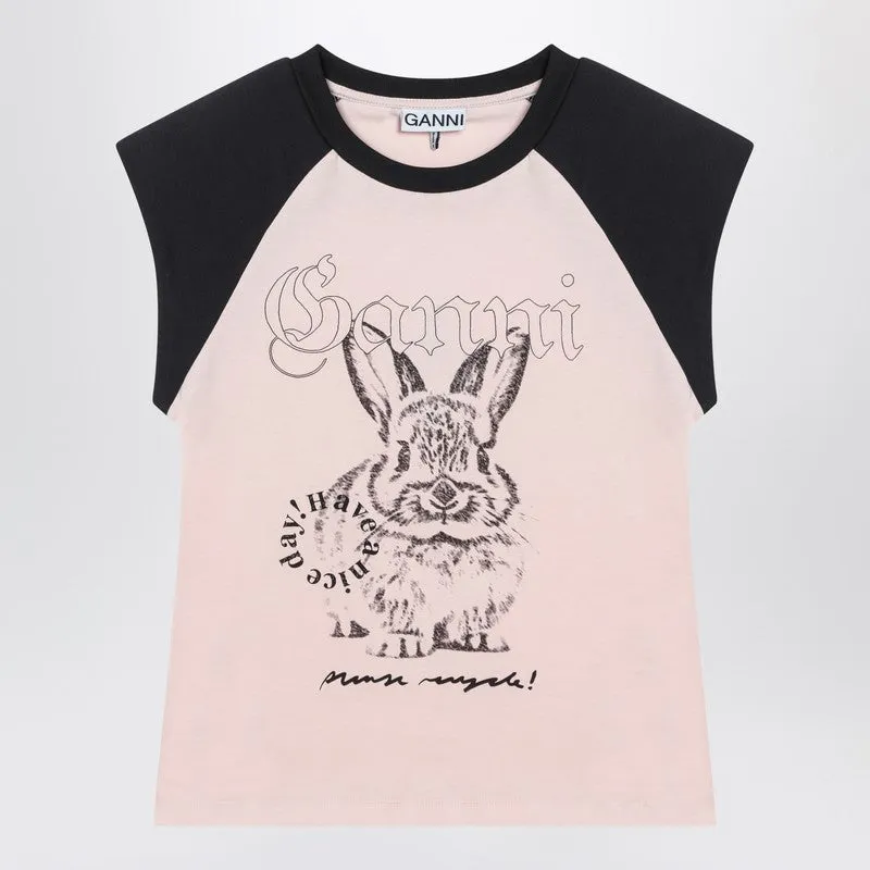 Pink T-shirt with logo print sold by Lord & Taylor
