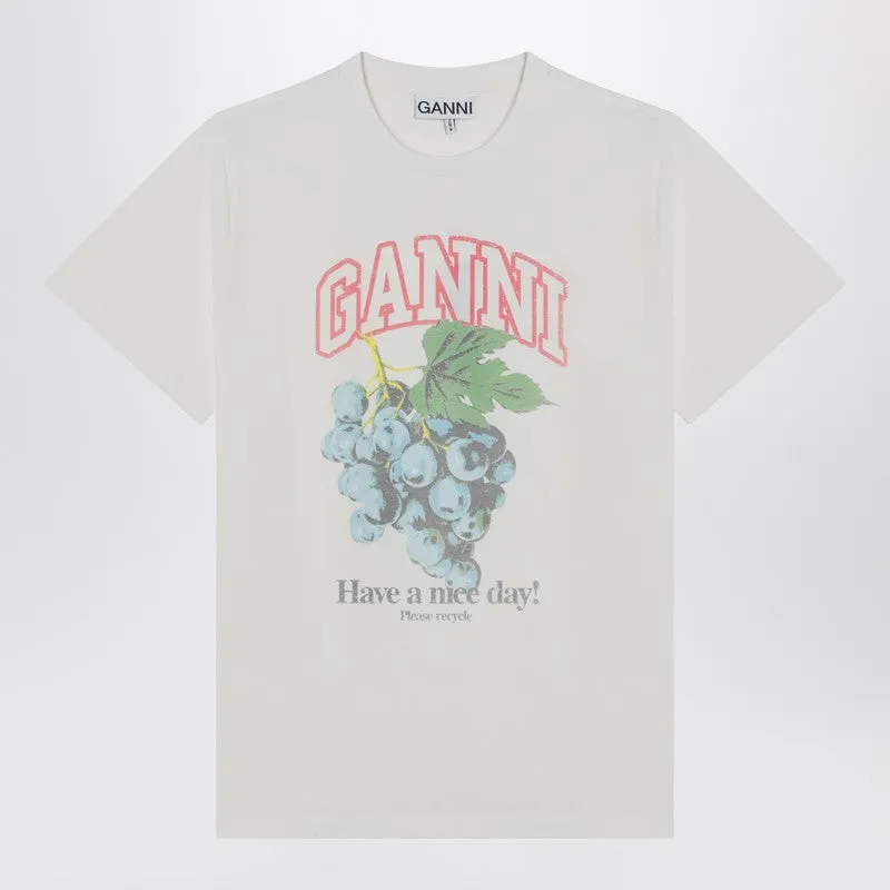Ivory T-shirt with grape print sold by Lord & Taylor