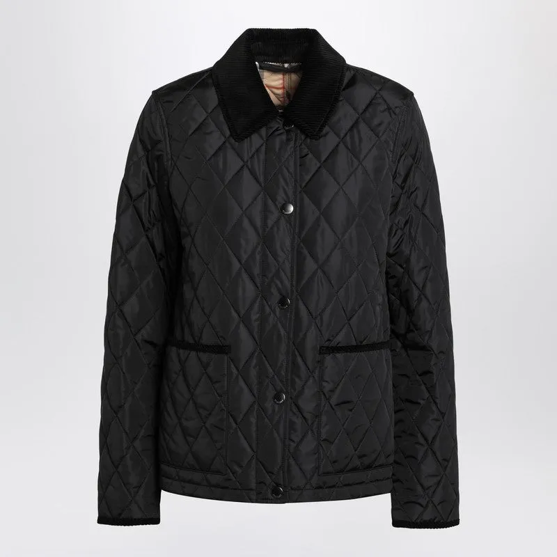 Black quilted nylon jacket sold by Lord & Taylor