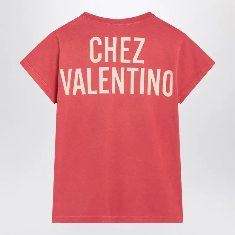 Light red T-shirt Chez Valentino sold by Lord & Taylor product image thumbnail 2