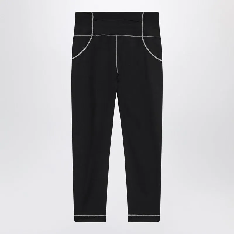 Black leggings in stretch nylon blend sold by Lord & Taylor product image thumbnail 2