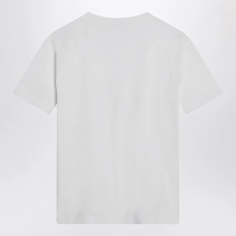 White cotton t-shirt with shiny pocket sold by Lord & Taylor product image thumbnail 2