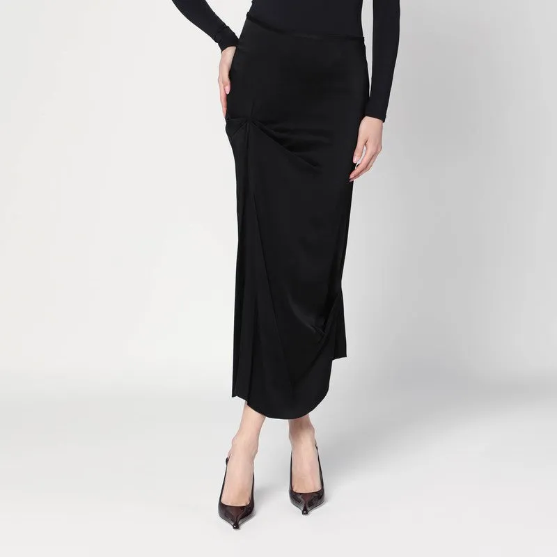 Black midi skirt with draping sold by Lord & Taylor