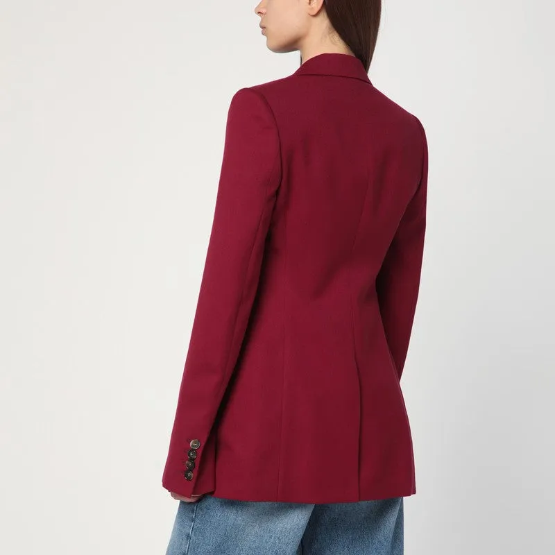 Single-breasted jacket in jazzberry wool sold by Lord & Taylor product image thumbnail 2