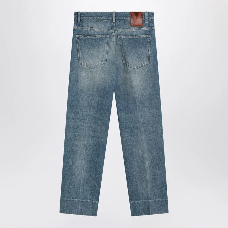 Faded-effect blue jeans sold by Lord & Taylor product image thumbnail 2