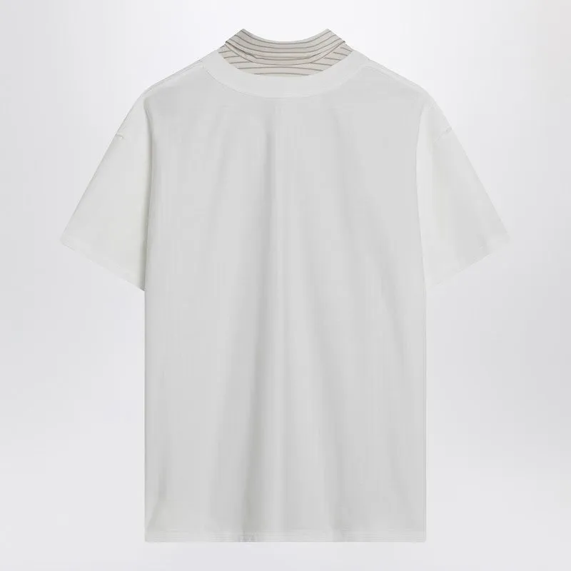 White reversed shirt T-shirt sold by Lord & Taylor