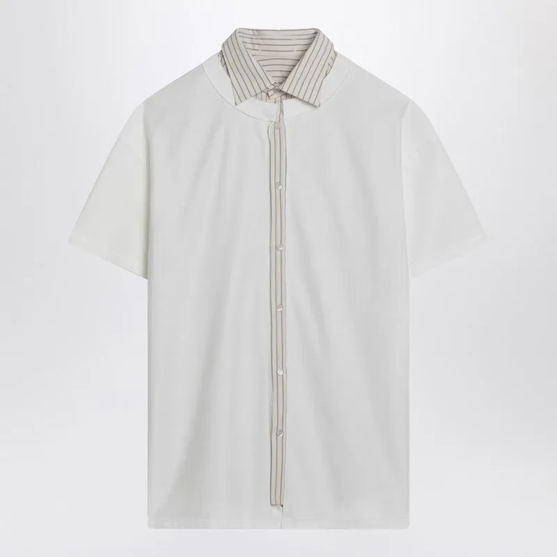 White reversed shirt T-shirt sold by Lord & Taylor product image thumbnail 2