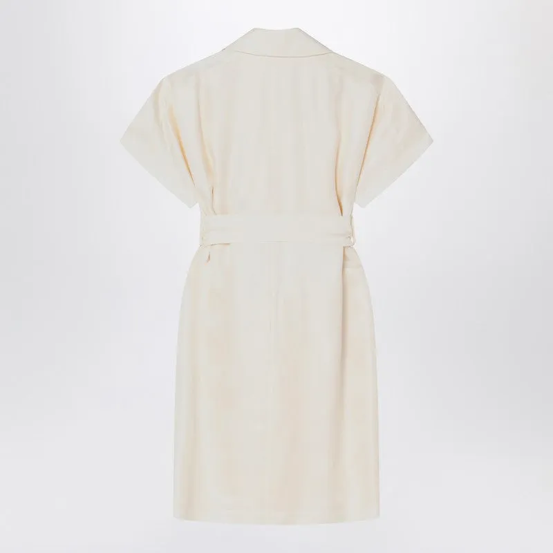 Ivory trench dress in viscose sold by Lord & Taylor product image thumbnail 2
