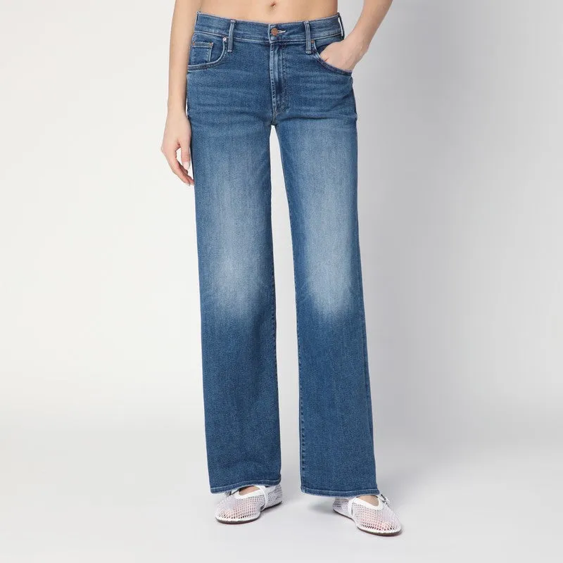 The Mid Rise Maven Sneak jeans in washed blue sold by Lord & Taylor