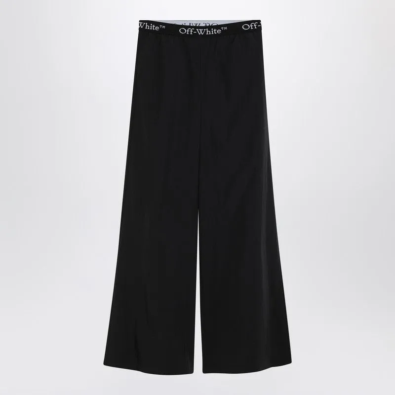 Off-White™ Wide black nylon pants sold by Lord & Taylor