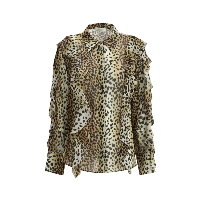 Silk chiffon leopard Shirt sold by Lord & Taylor