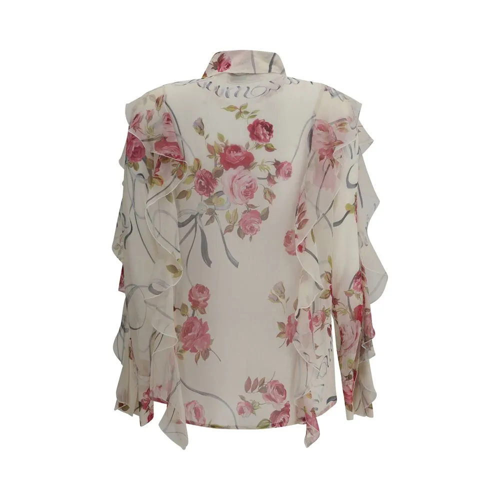 Floral silk chiffon Shirt sold by Lord & Taylor product image thumbnail 2