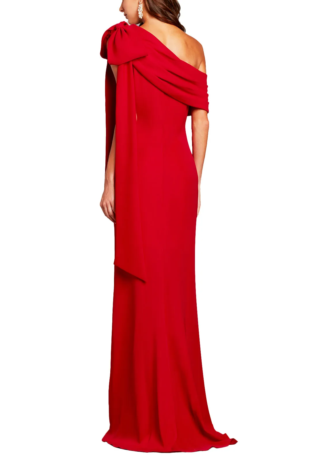 Cassia Bow-Shoulder Crepe Gown sold by Lord & Taylor product image thumbnail 2
