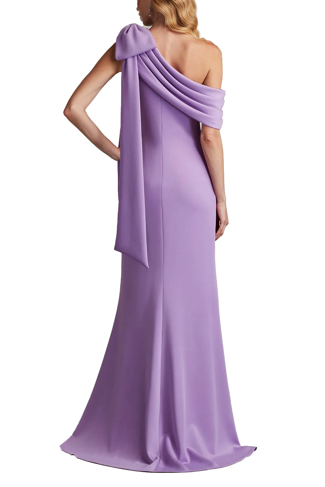 Cassia Bow-Shoulder Crepe Gown sold by Lord & Taylor product image thumbnail 2