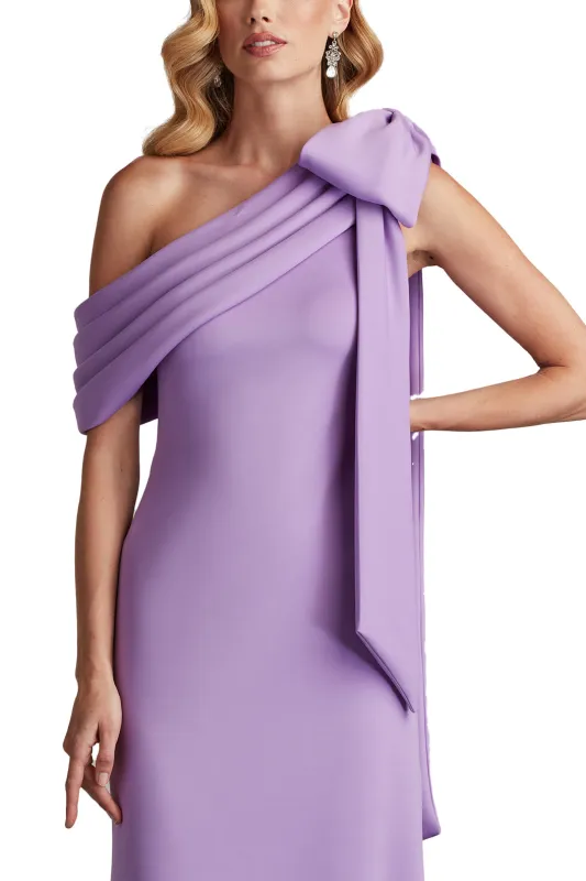 Cassia Bow-Shoulder Crepe Gown sold by Lord & Taylor