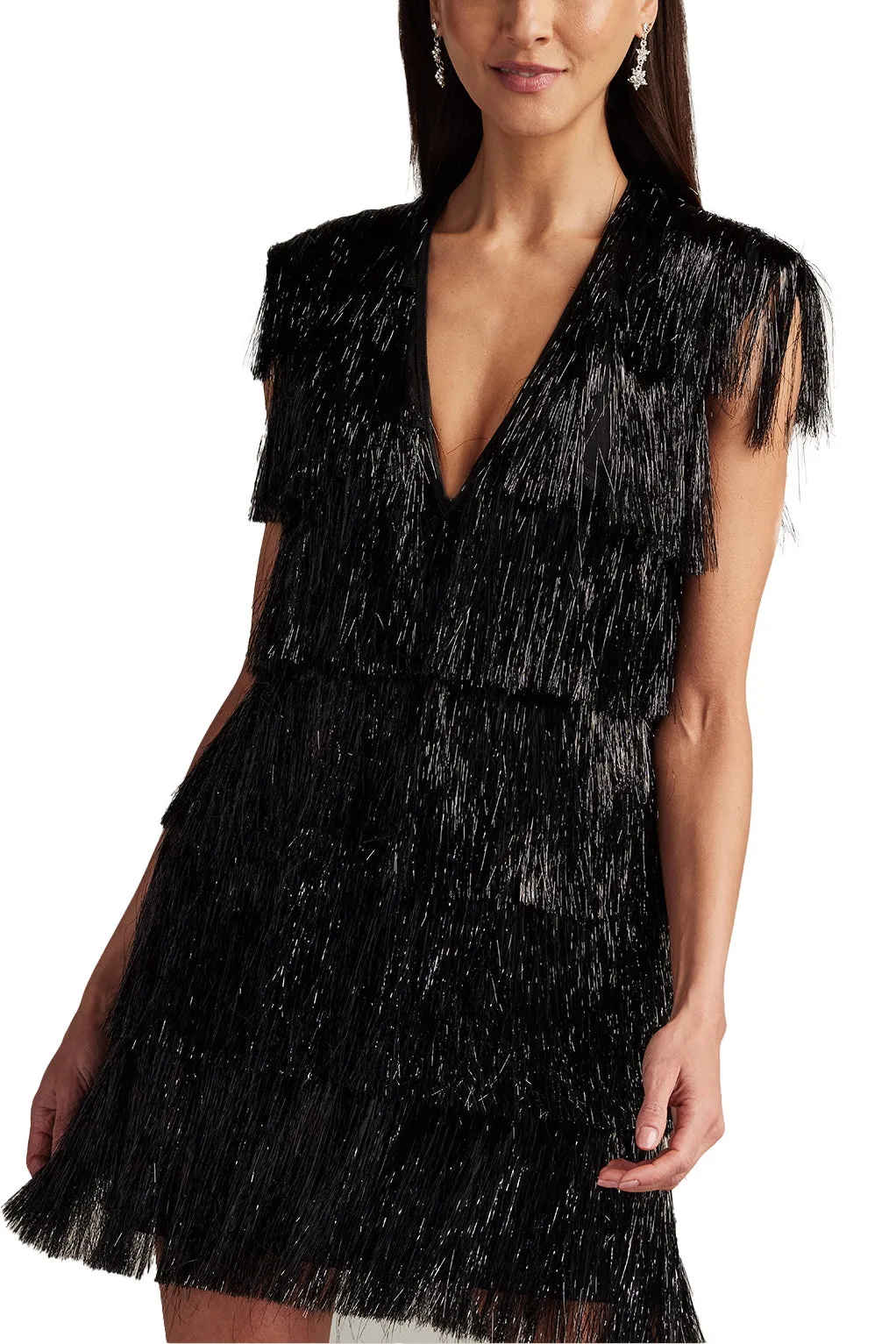 Spritz Metallic Fringe Mini Dress sold by Lord & Taylor product image thumbnail 5