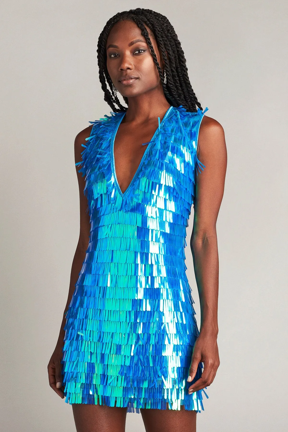Birdie Sequin Fringe Mini Dress sold by Lord & Taylor product image thumbnail 3