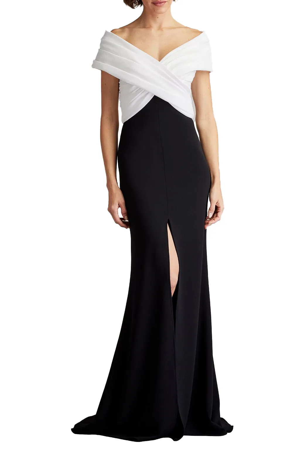 Benz Pleated Portrait Collar Gown sold by Lord & Taylor product image thumbnail 4