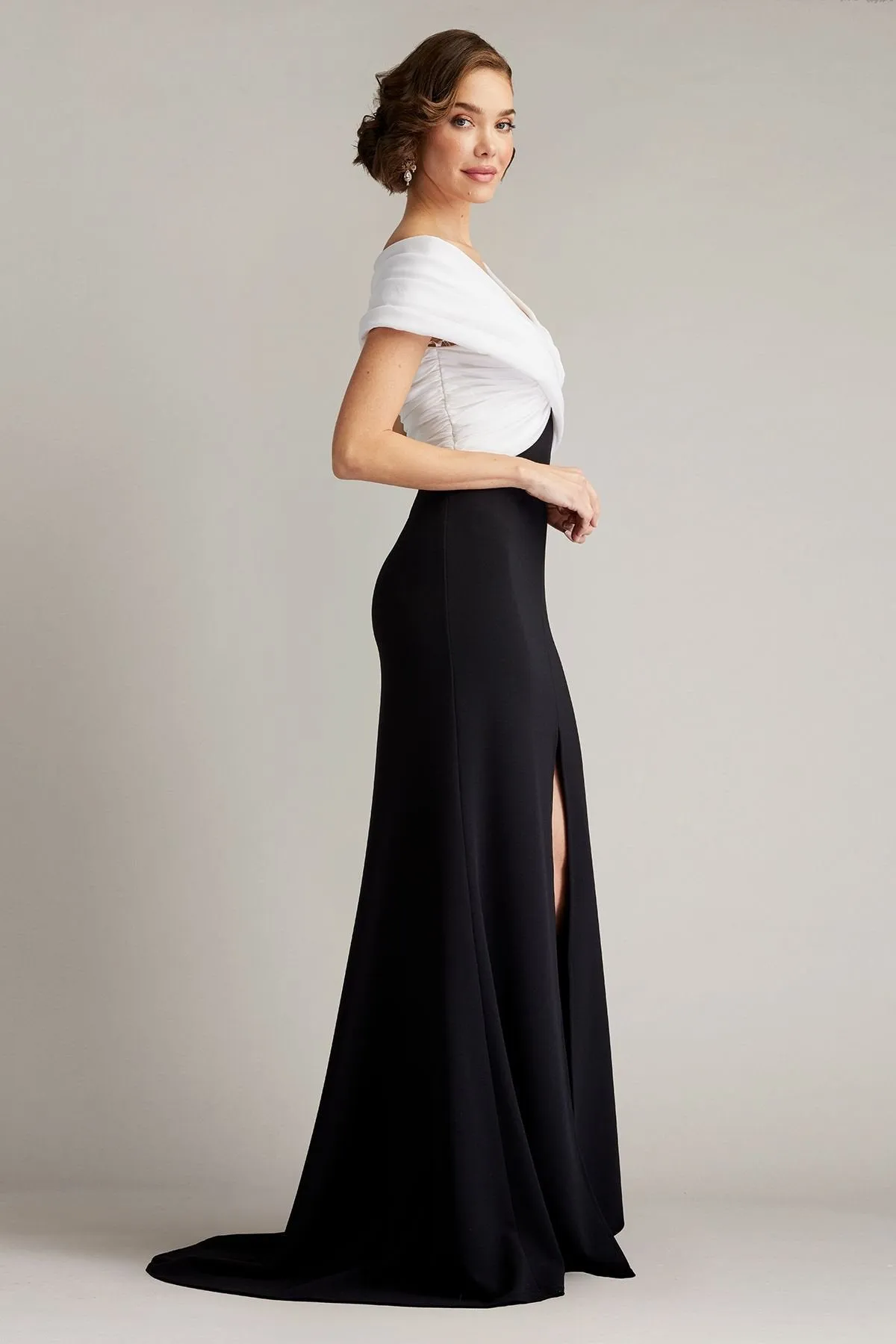 Benz Pleated Portrait Collar Gown sold by Lord & Taylor product image thumbnail 5
