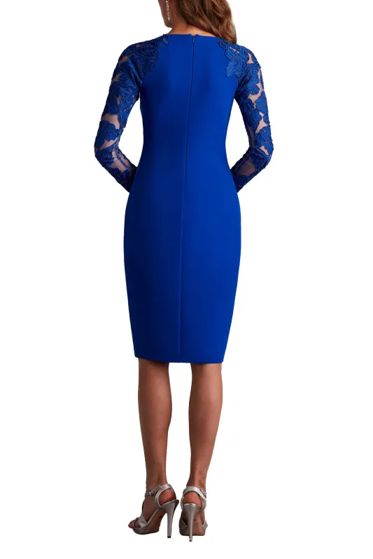 Emille Embroidered Illusion Cocktail Dress sold by Lord & Taylor