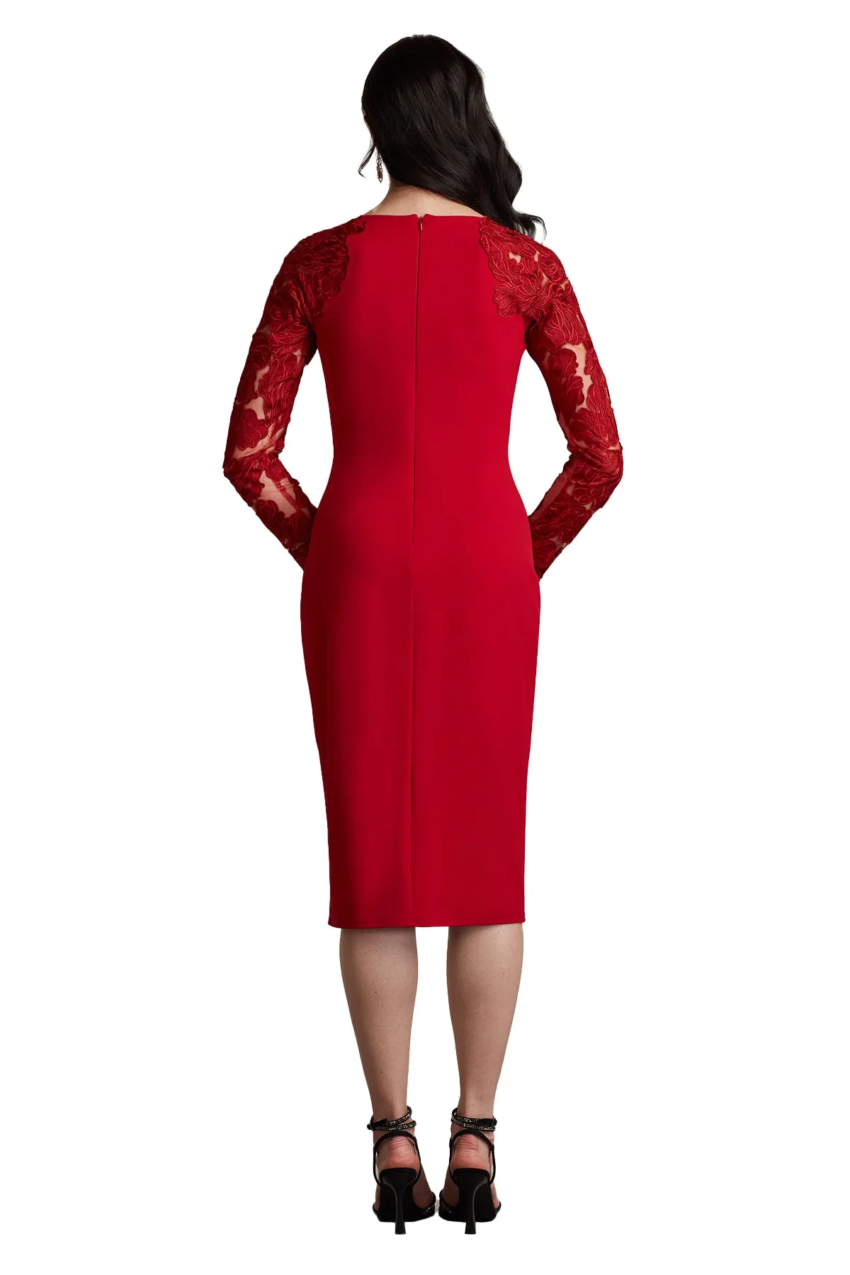 Emille Embroidered Illusion Cocktail Dress sold by Lord & Taylor product image thumbnail 2