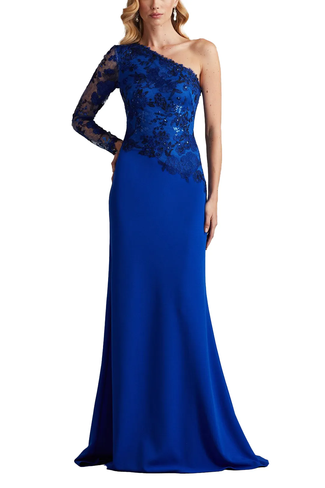 Abner One Shoulder Embroidered Bodice Gown sold by Lord & Taylor product image thumbnail 3