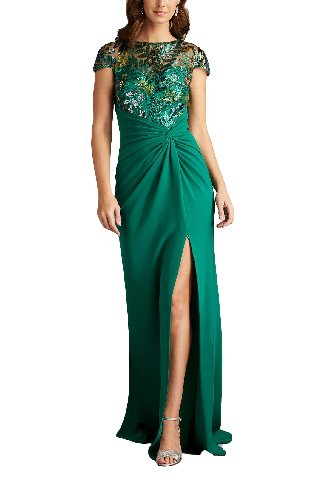Eleonora Draped Sequin Illusion Gown sold by Lord & Taylor product image thumbnail 4