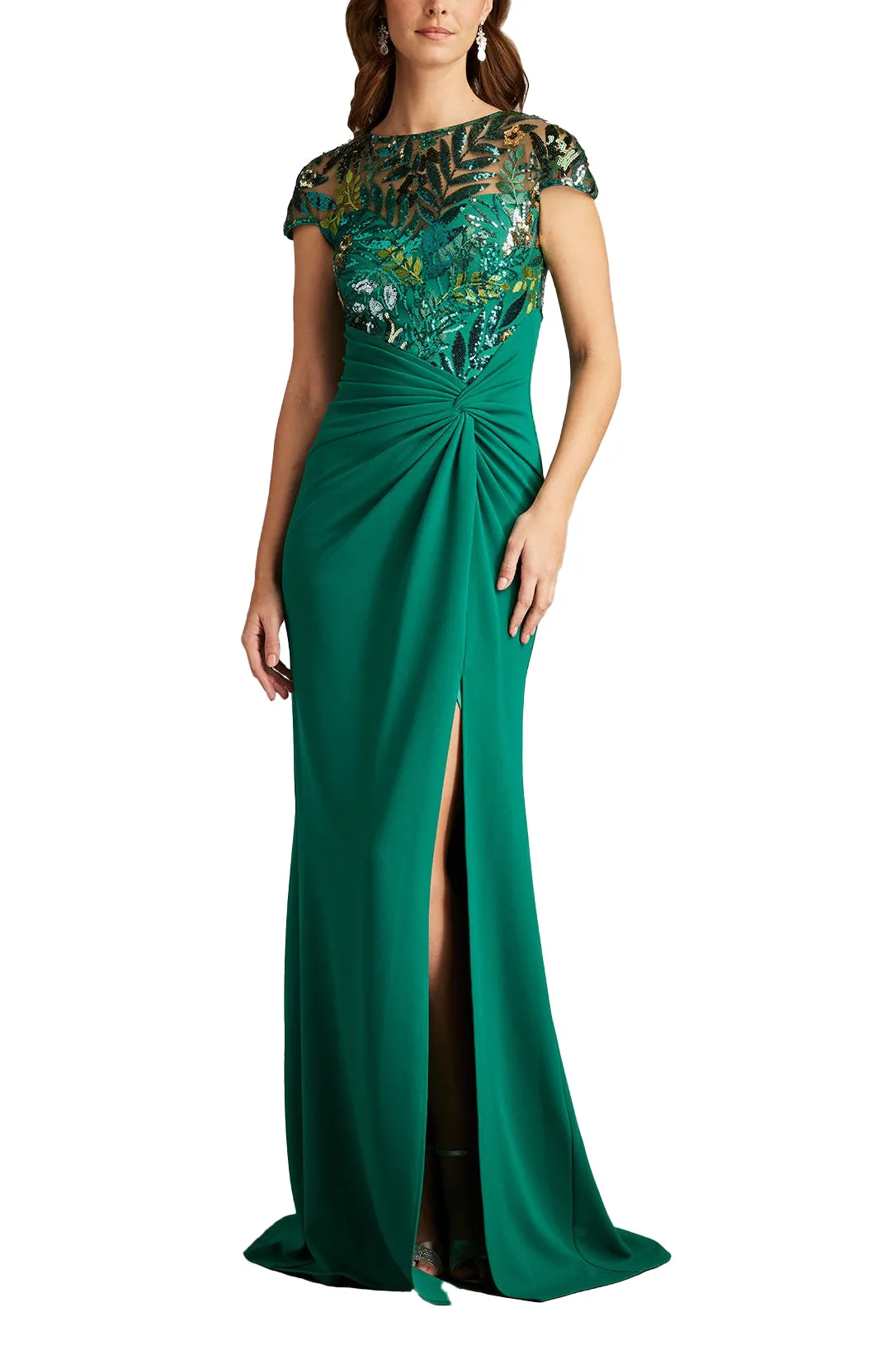 Eleonora Draped Sequin Illusion Gown sold by Lord & Taylor product image thumbnail 5