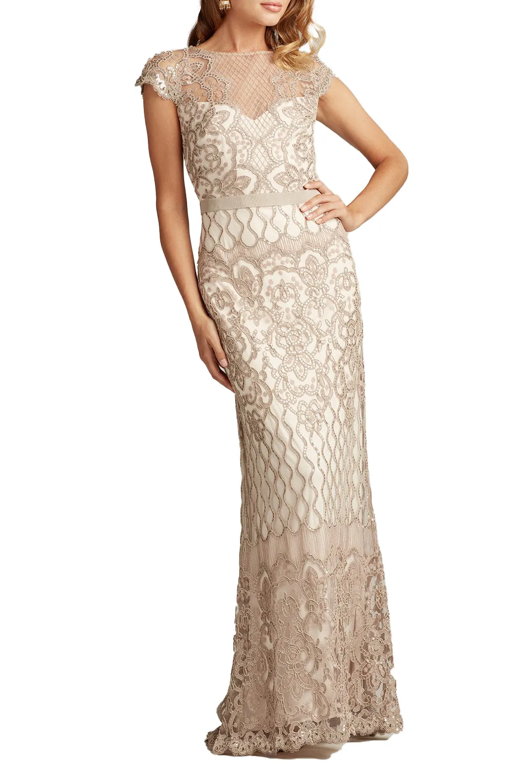 Miranda Sequin Embroidered Gown sold by Lord & Taylor product image thumbnail 4