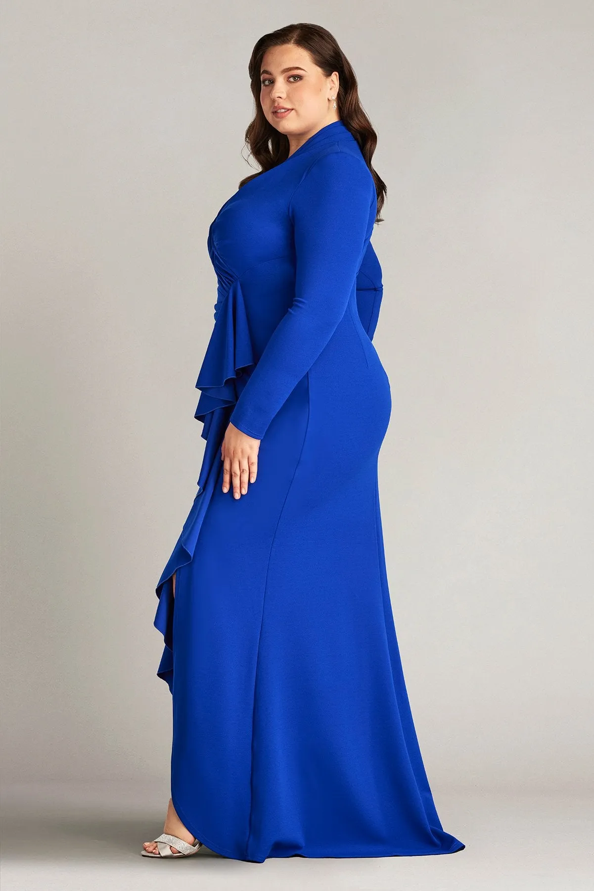 Markum Long-Sleeve Flounce Gown - PLUS SIZE sold by Lord & Taylor product image thumbnail 4