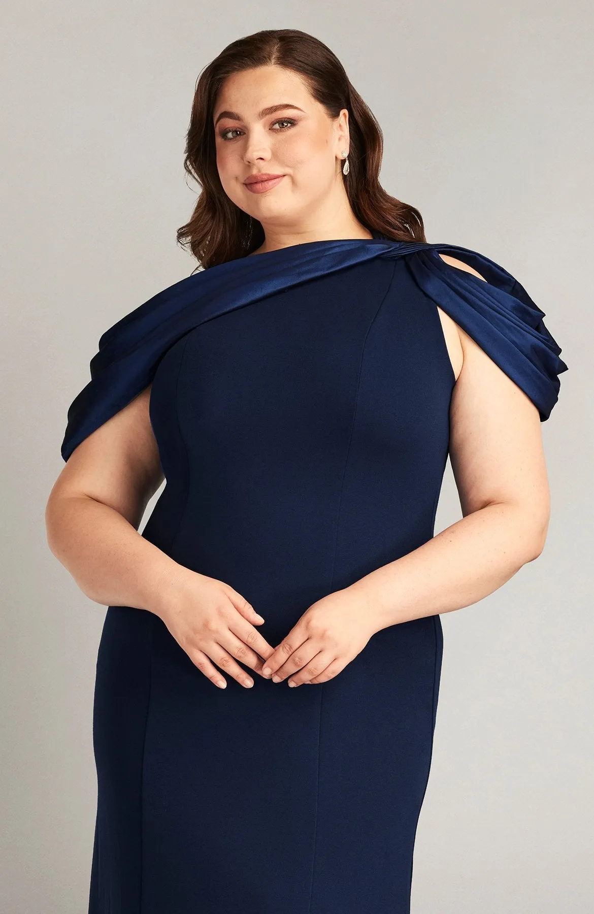 Carlene Shoulder Drape Gown - PLUS SIZE sold by Lord & Taylor product image thumbnail 5