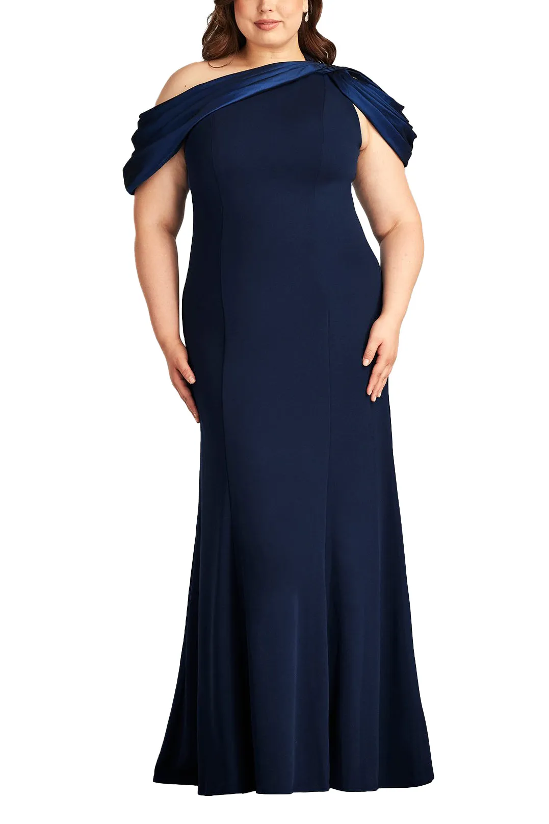 Carlene Shoulder Drape Gown - PLUS SIZE sold by Lord & Taylor