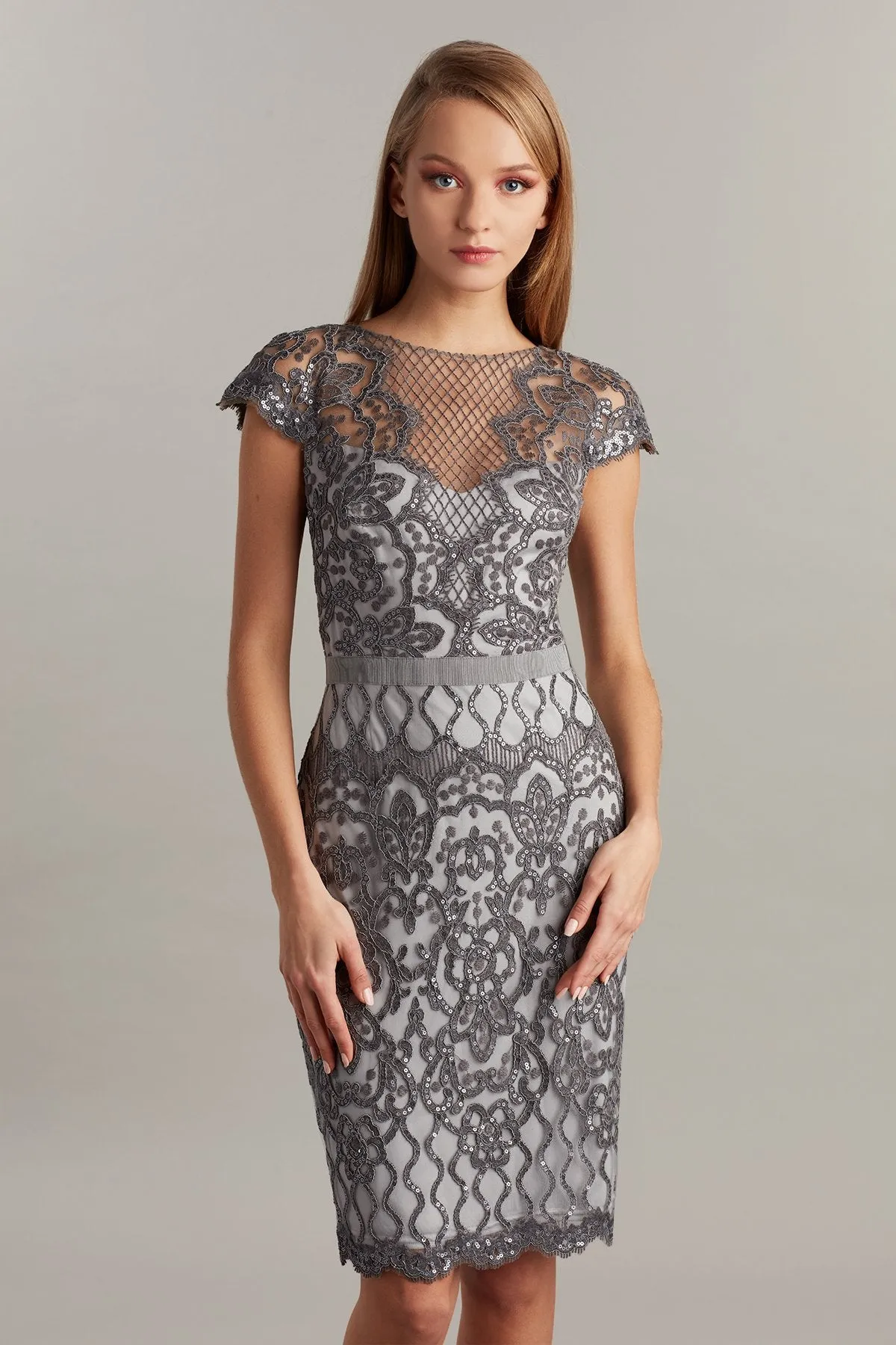 Miranda Sequin Embroidered Dress sold by Lord & Taylor product image thumbnail 3
