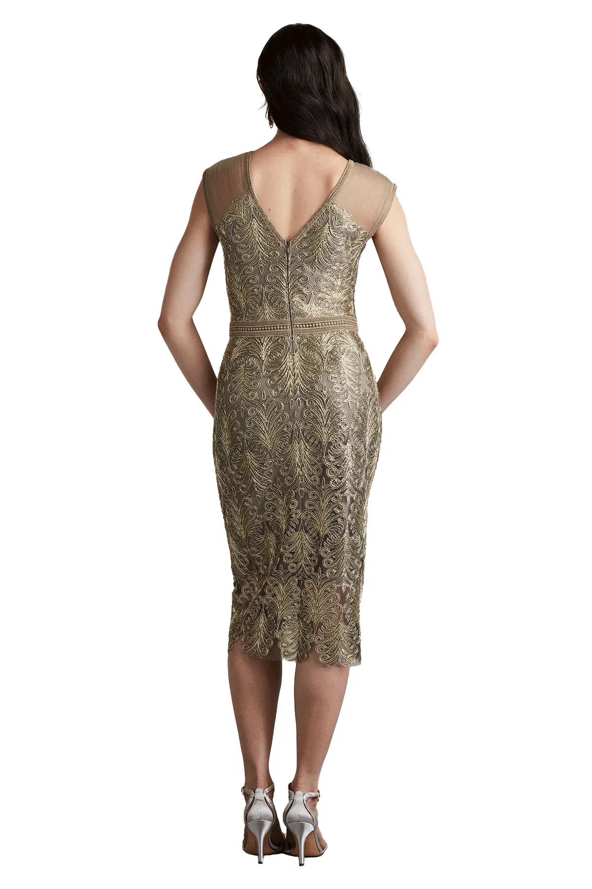 Evonne Sequin Embroidered Dress sold by Lord & Taylor product image thumbnail 5