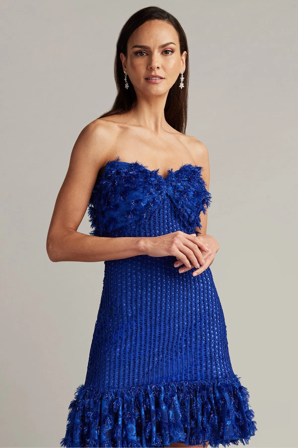 Carmen Lace Fringe Mini Dress sold by Lord & Taylor product image thumbnail 5