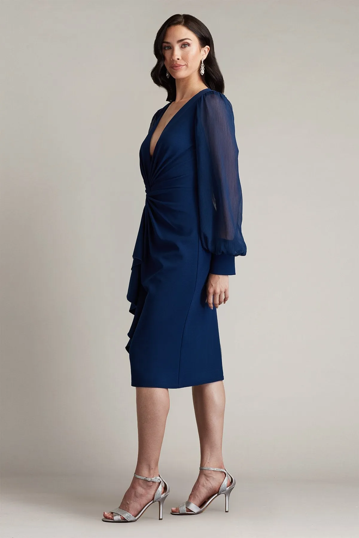 Tyra Twist-Drape Dress sold by Lord & Taylor product image thumbnail 4