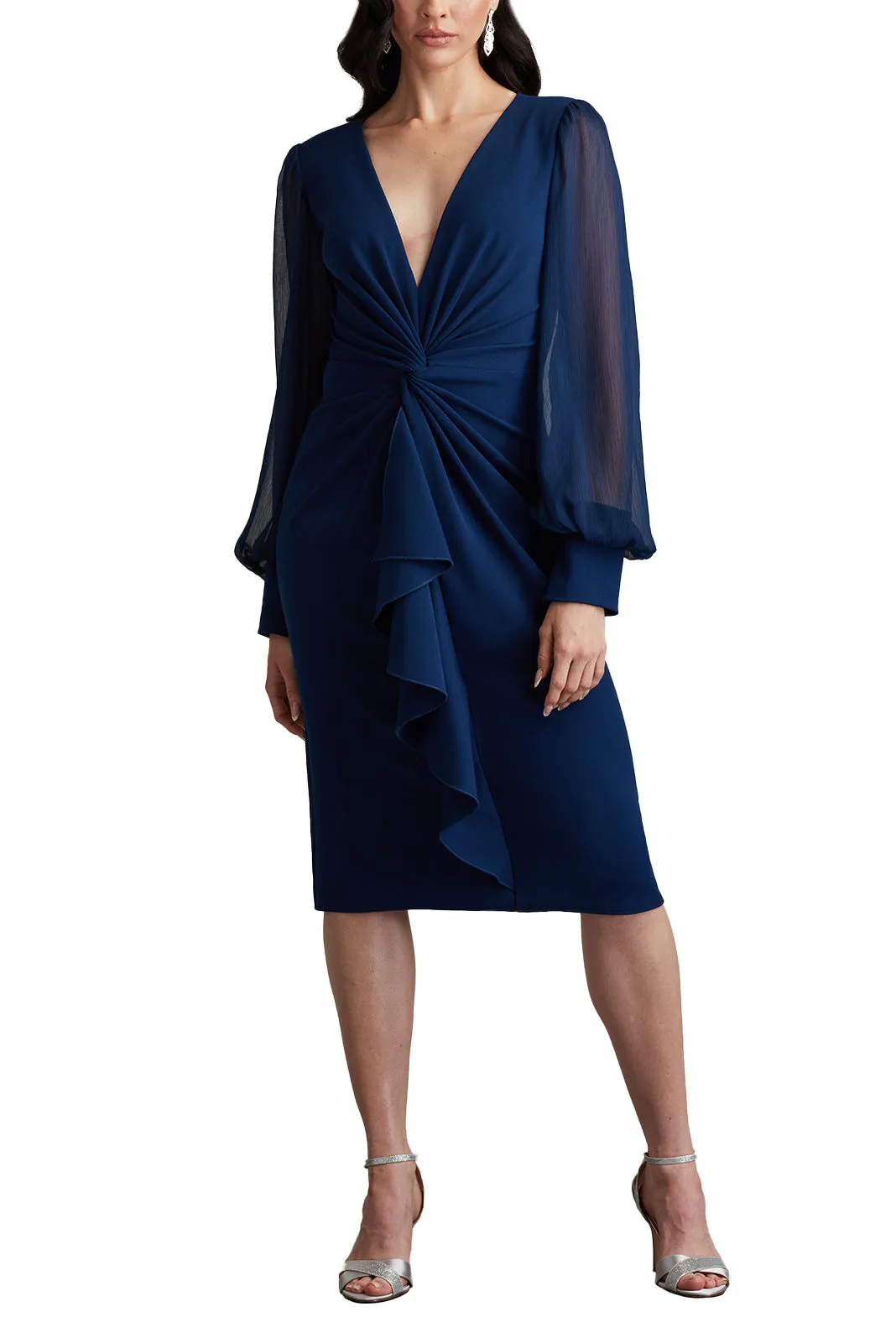 Tyra Twist-Drape Dress sold by Lord & Taylor product image thumbnail 3