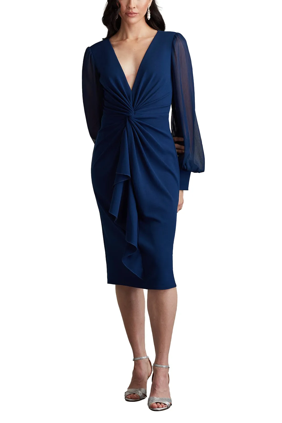 Tyra Twist-Drape Dress sold by Lord & Taylor