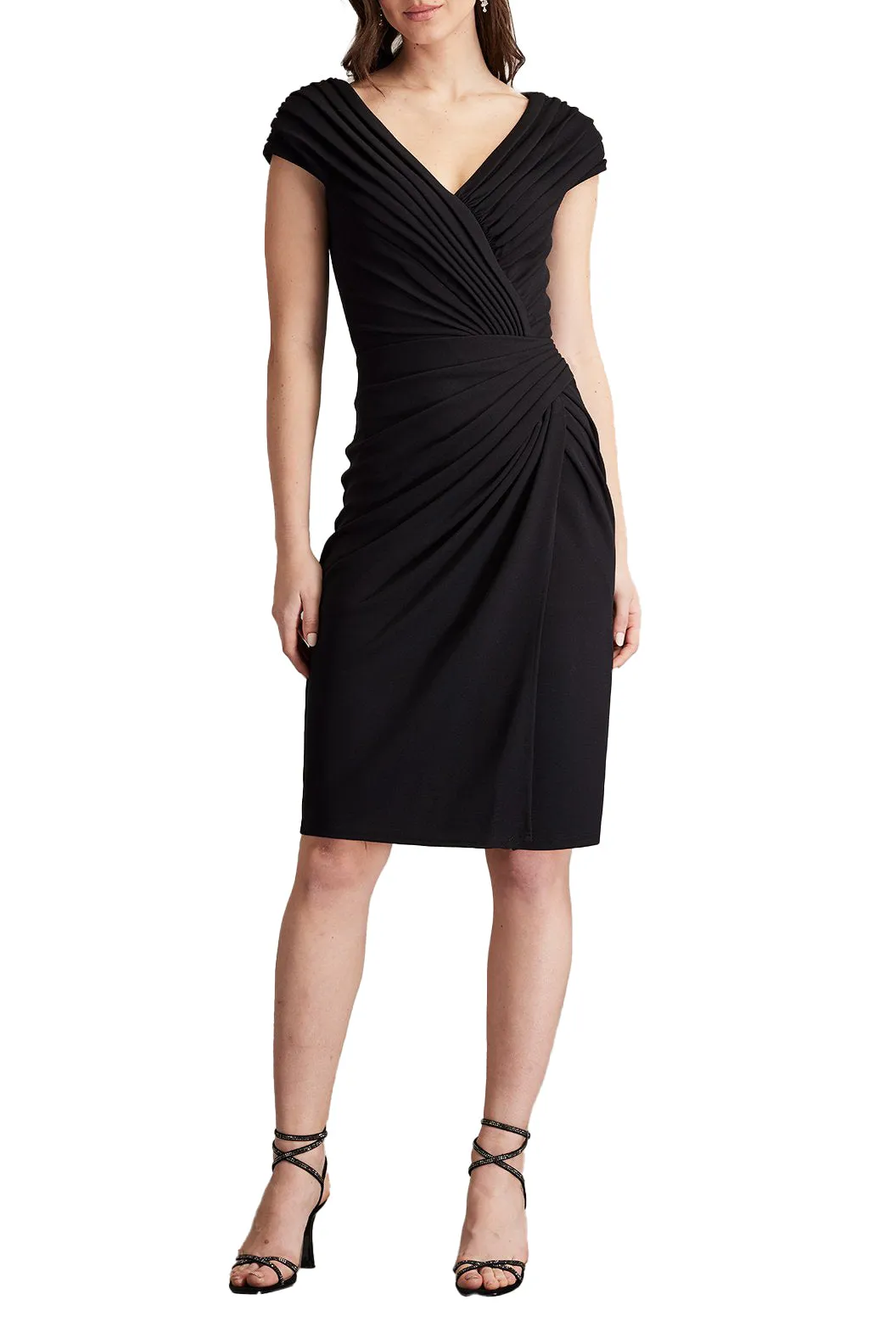 Seton Pleated Drape Cocktail Dress sold by Lord & Taylor