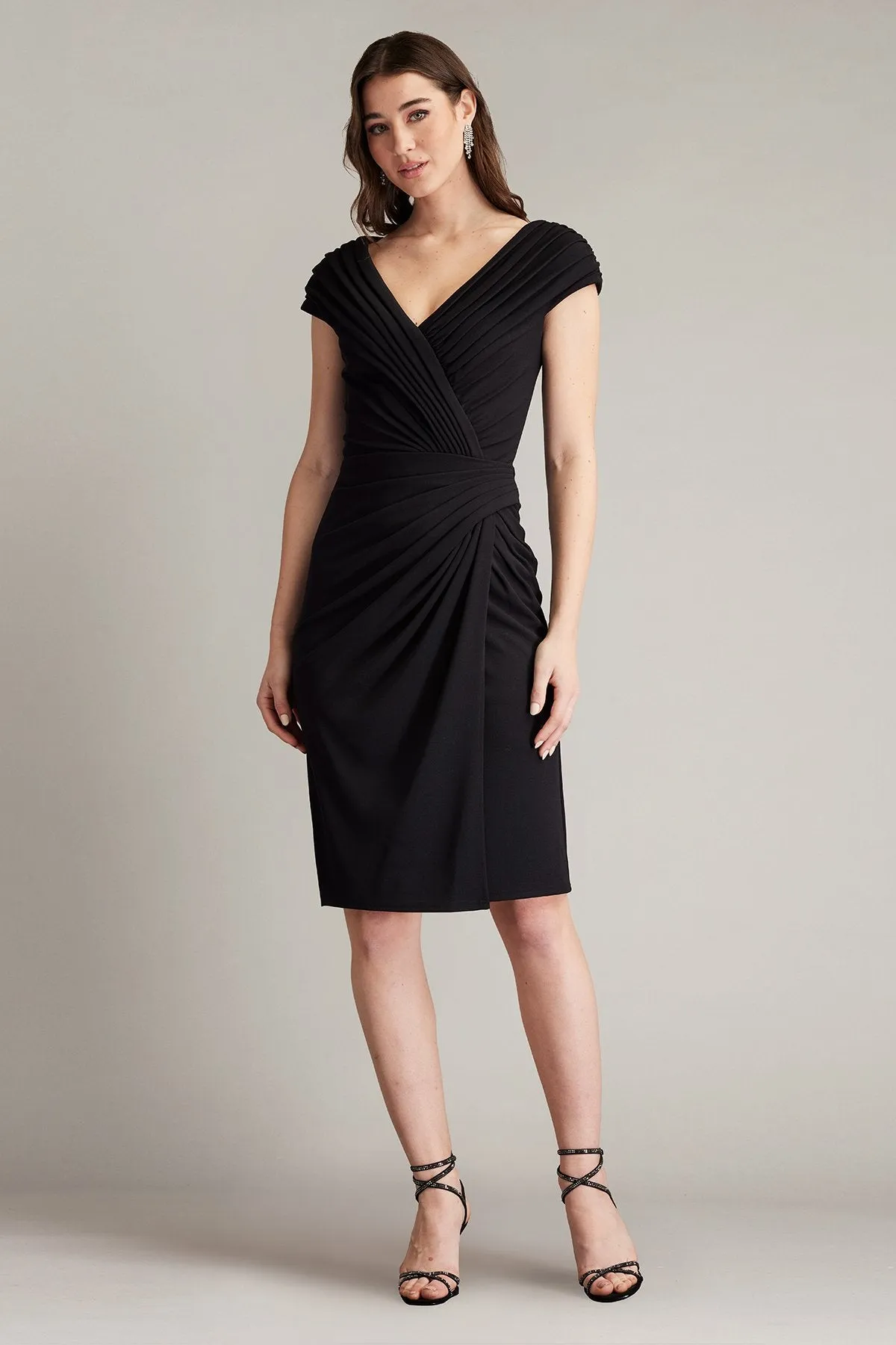 Seton Pleated Drape Cocktail Dress sold by Lord & Taylor product image thumbnail 3