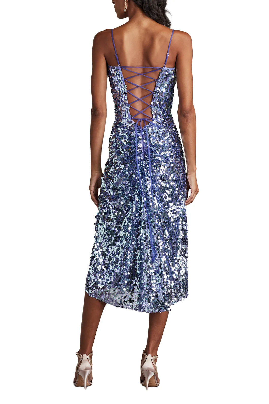 Mikala Sequin Corset Back Midi Dress sold by Lord & Taylor product image thumbnail 2