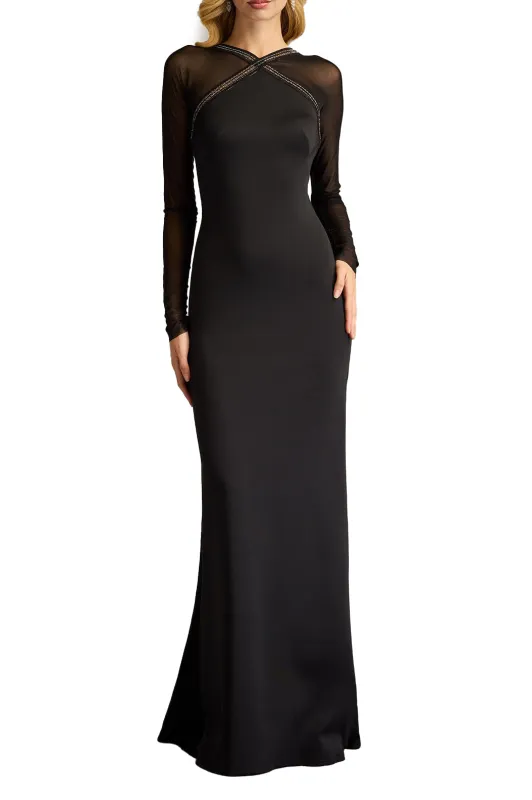 Savoy Sheer Sleeve Gown sold by Lord & Taylor