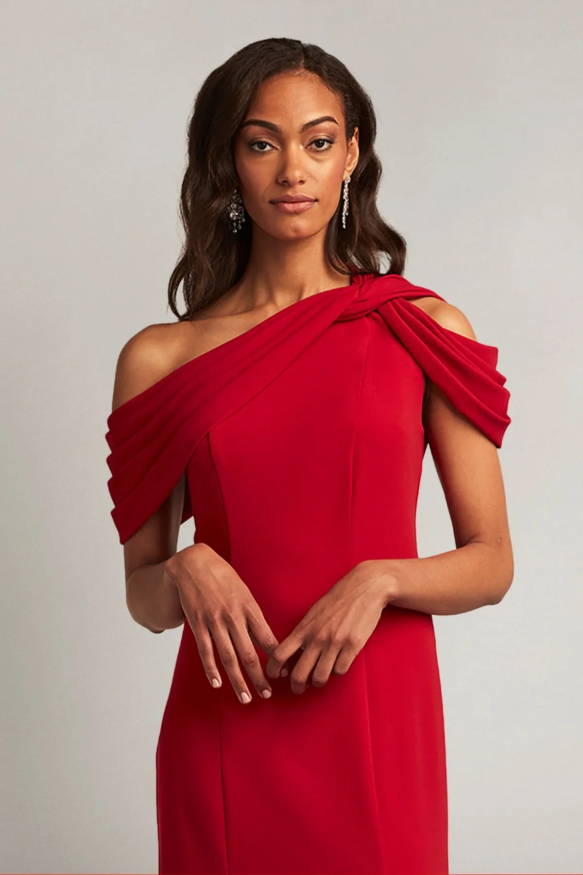 Copley Shoulder Drape Gown sold by Lord & Taylor