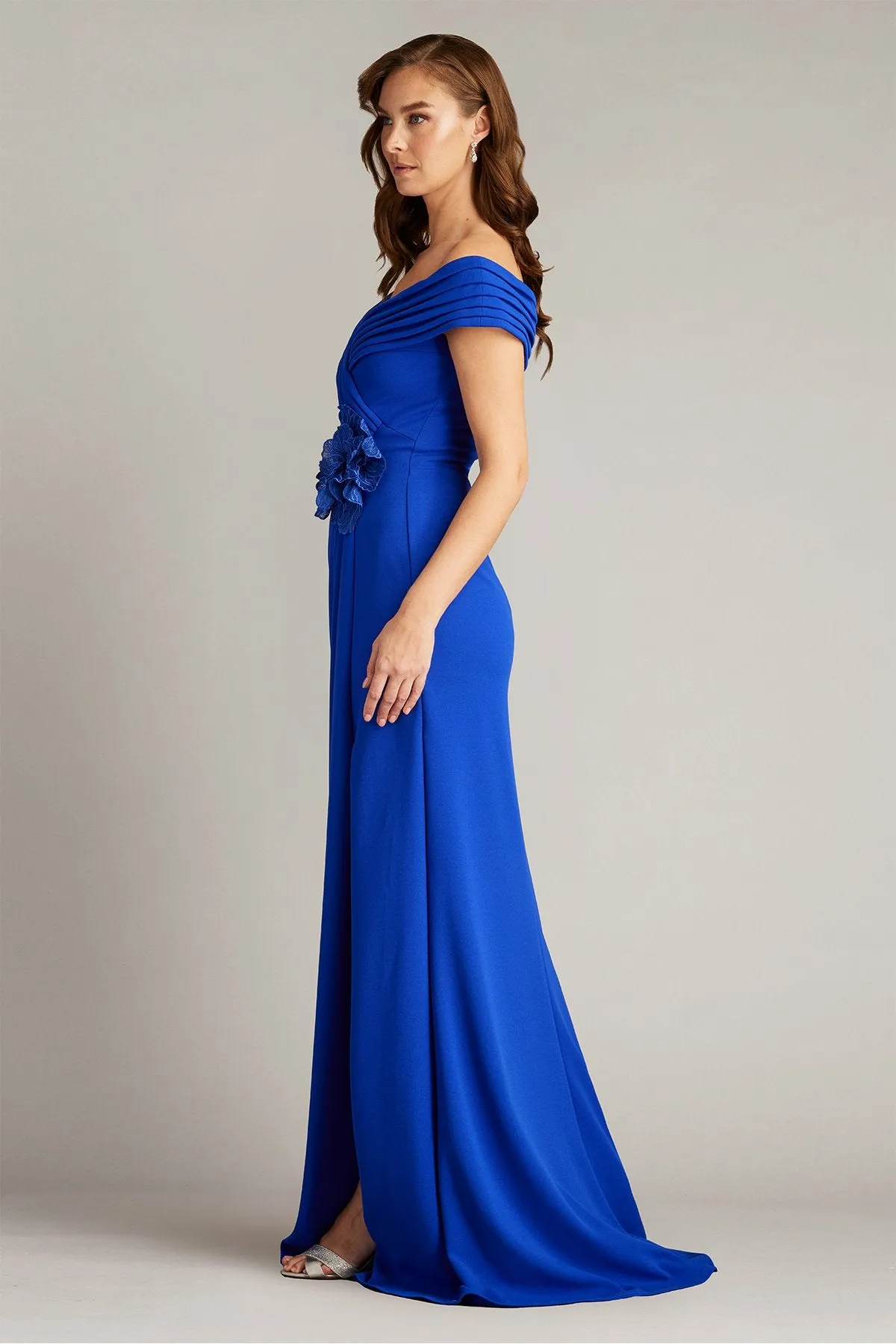 Penn Pleated Drape Gown sold by Lord & Taylor product image thumbnail 4