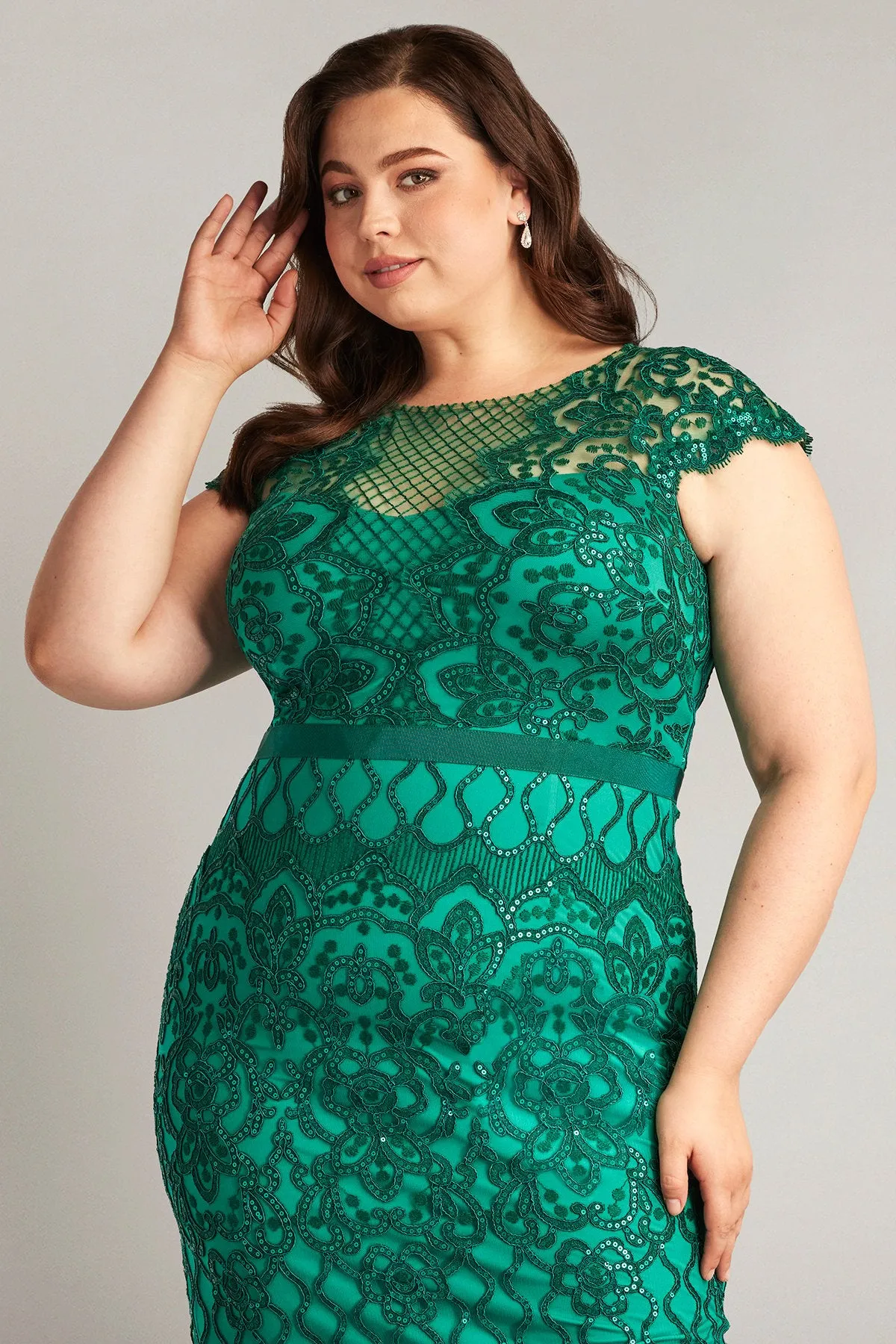 Miranda Sequin Embroidered Dress - PLUS SIZE sold by Lord & Taylor product image thumbnail 4