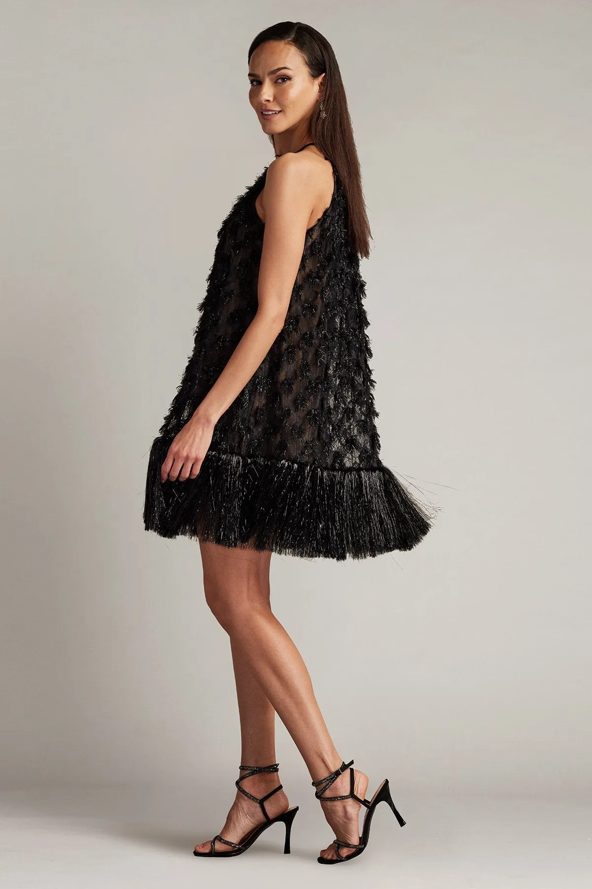 Prima Sequin Tulle Trapeze Mini Dress sold by Lord & Taylor product image thumbnail 4