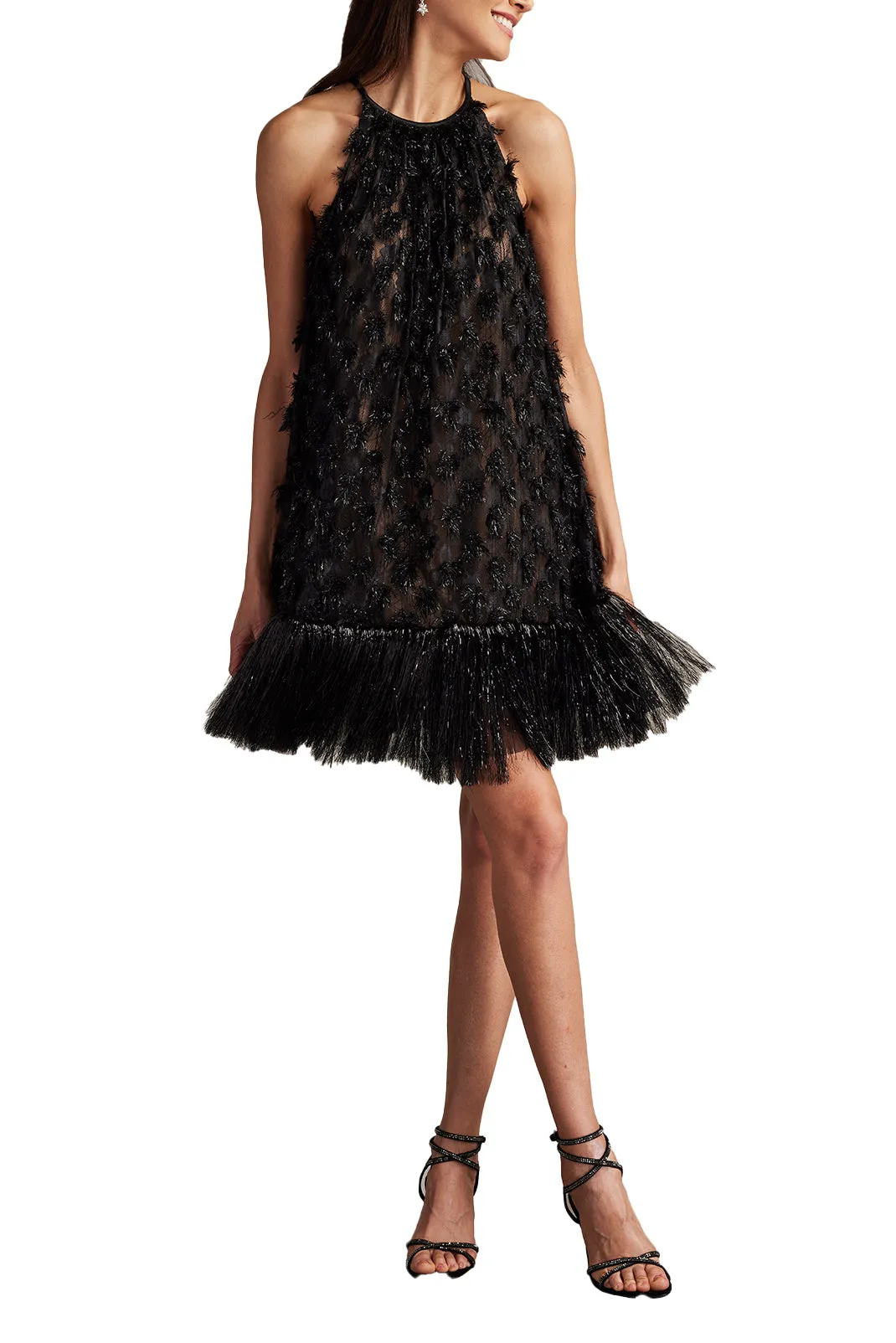 Prima Sequin Tulle Trapeze Mini Dress sold by Lord & Taylor product image thumbnail 3